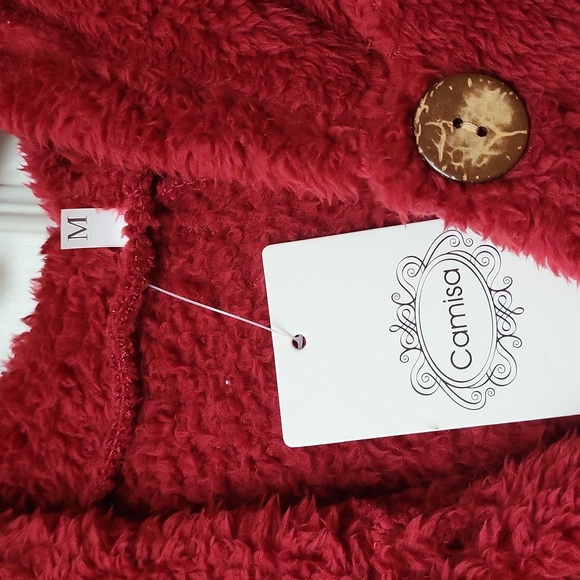 Camisa Red Hooded Soft Jacket! Size Medium! NWT! - Picture 3 of 10